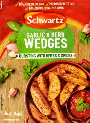 Schwartz Sachets - Garlic Herb Wedge 6 x 38g